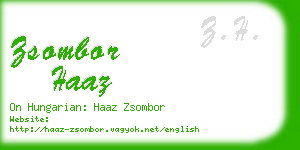 zsombor haaz business card